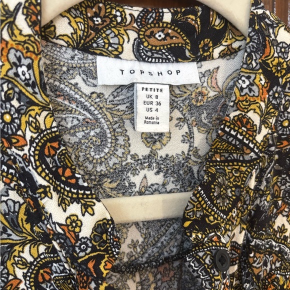 Topshop Ruffle Button Down Dress - Picture 3 of 11